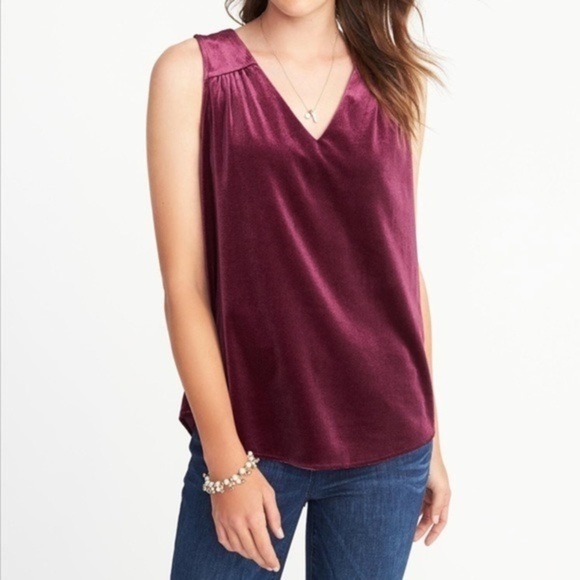 OLD NAVY Women's Velvet Velour Tank Top Size SP - Picture 1 of 4
